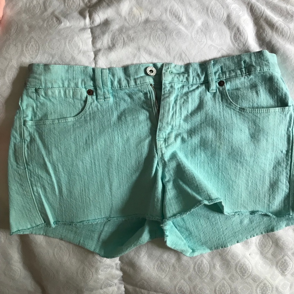 Madewell distressed denim cutoffs